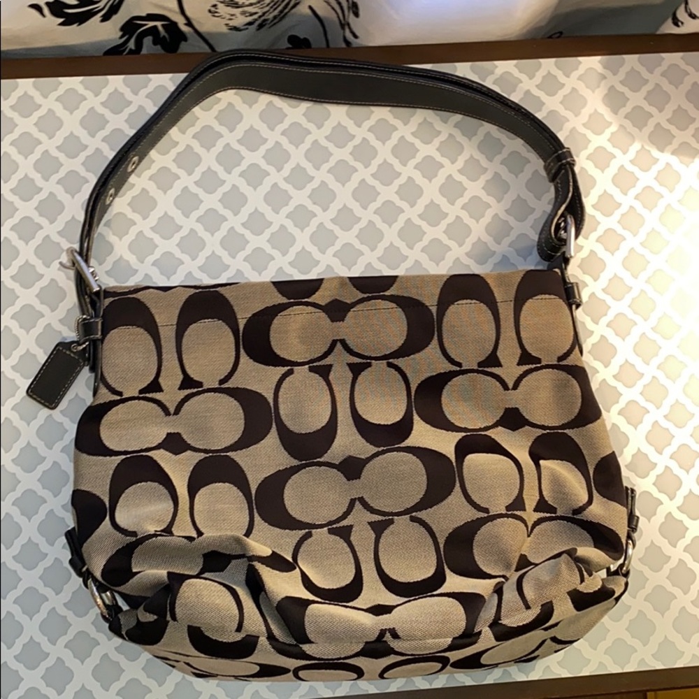 Coach Black Logo Bag